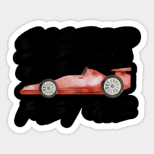 Sister Of The Fast One Birthday 1St Race Car Family Matching Sticker